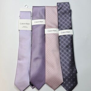 Calvin Klein Ties Bundle- Purple/Pink